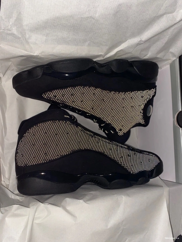 Cheap TB Black Air Retro Jordan 414571-011 13 Cat 0814